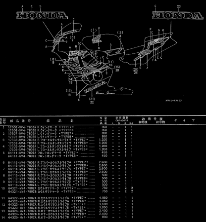 Honda CBR400 Manuals & Parts Micro Fishes - Image 4